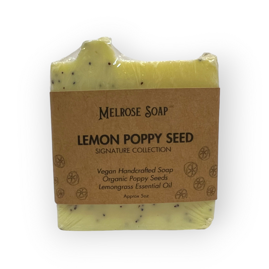 Lemon Poppy Seed Handcrafted Goat Milk Soap Bar
