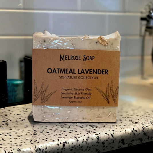 Oatmeal and Lavender Handcrafted Oatmeal Soap Bar