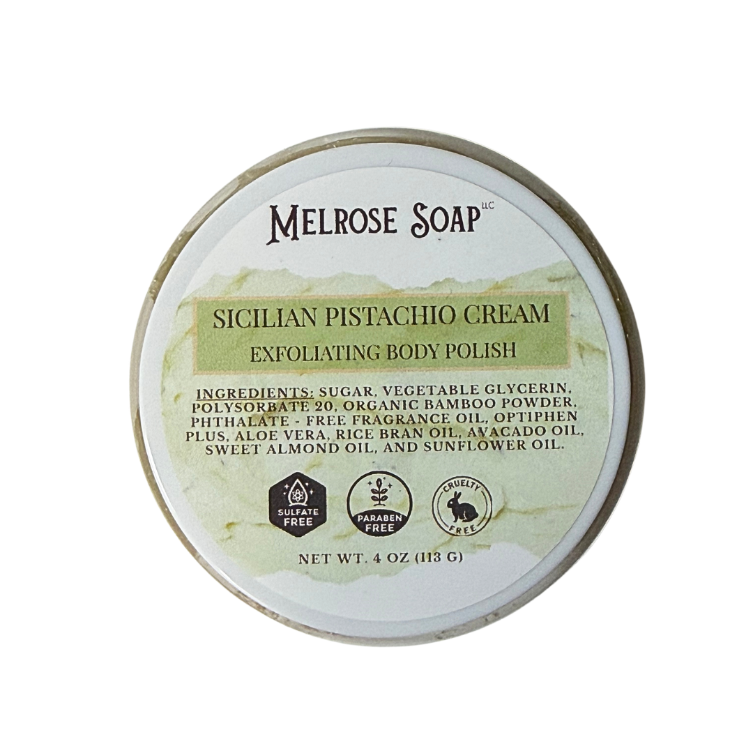 Sicilian Pistachio Cream Body Polish | Dual Exfoliation