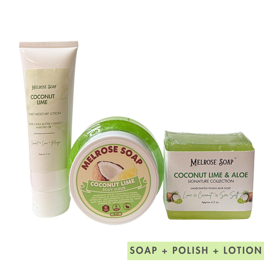 Coconut Lime Shower + Body Care Set