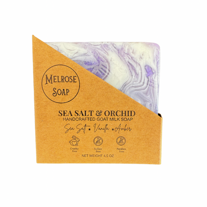 Sea Salt & Orchid Handcrafted Goat Milk Soap Bar