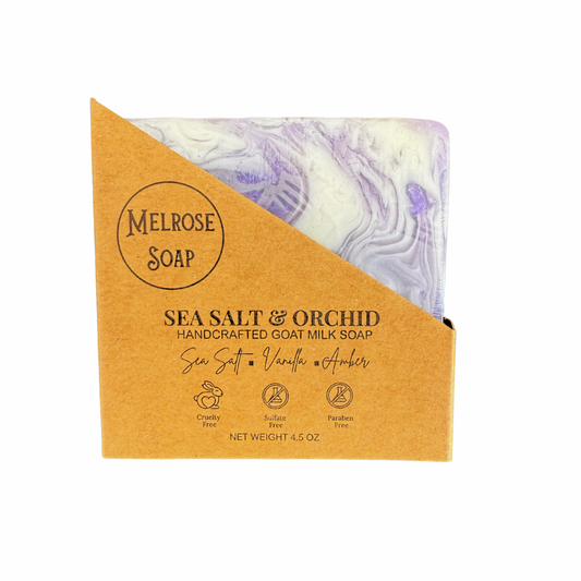 Sea Salt & Orchid Handcrafted Goat Milk Soap Bar