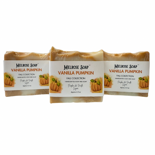 Vanilla Pumpkin Handcrafted Goat Milk Soap Bar| Fall Collection
