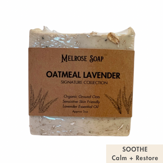 Oatmeal and Lavender Handcrafted Oatmeal Soap Bar