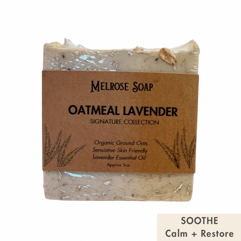 Oatmeal and Lavender Handcrafted Oatmeal Soap Bar