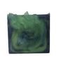 Front view of Enchanted Mist Vegan Soap from Melrose Soap’s Fall Collection. A natural, glycerin handcrafted soap bar with a mystical green and blue swirl.