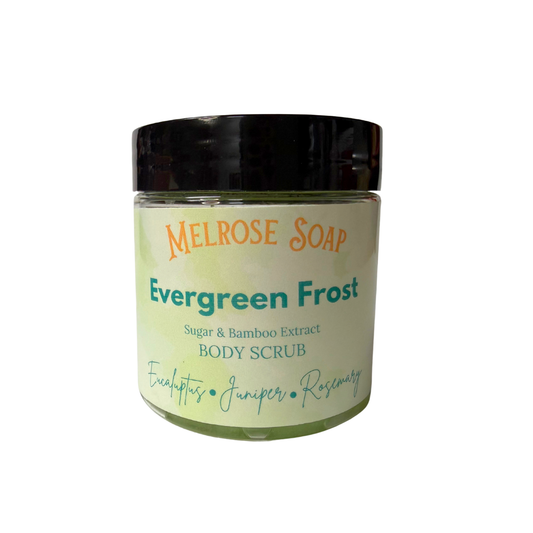 Evergreen Frost Sugar Scrub – Refresh + Hydrate