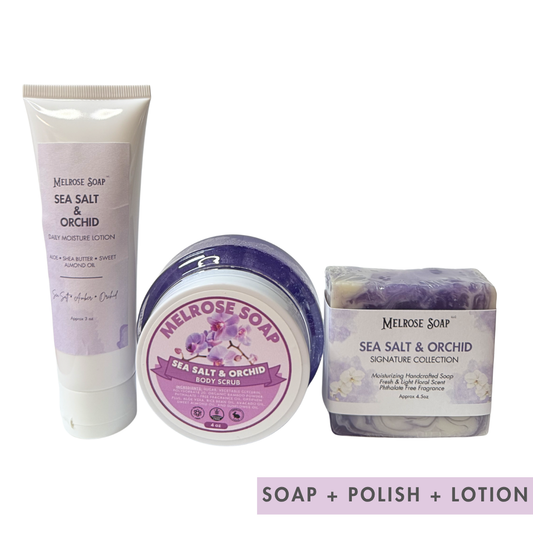Sea Salt & Orchid Shower + Body Care Set