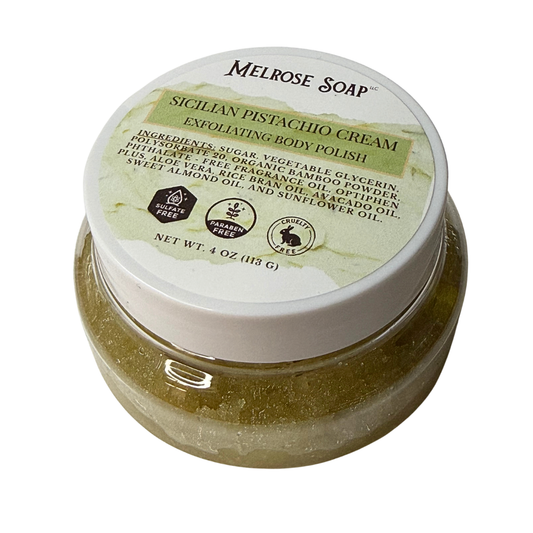 Sicilian Pistachio Cream Body Polish | Dual Exfoliation