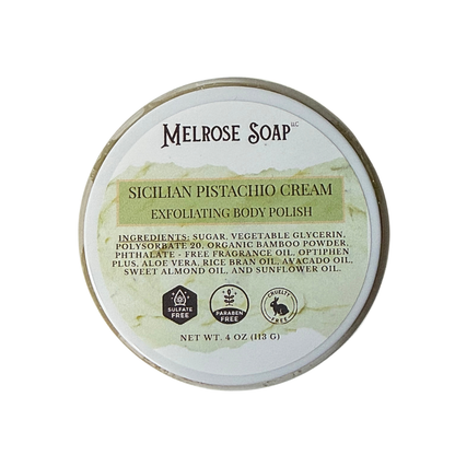 Sicilian Pistachio Cream Body Polish | Dual Exfoliation
